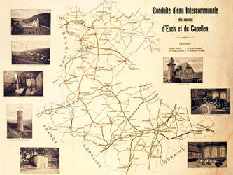 plan des conduites SES en 1935